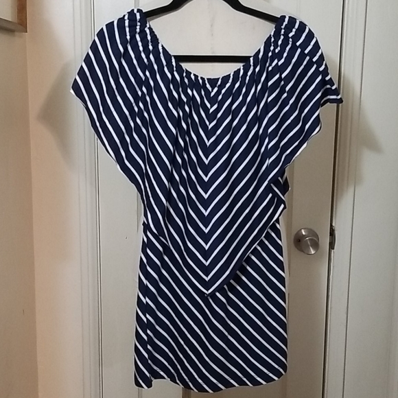 Lily Bleu Dresses & Skirts - LILY BLEU BEACH blue white stripe dress